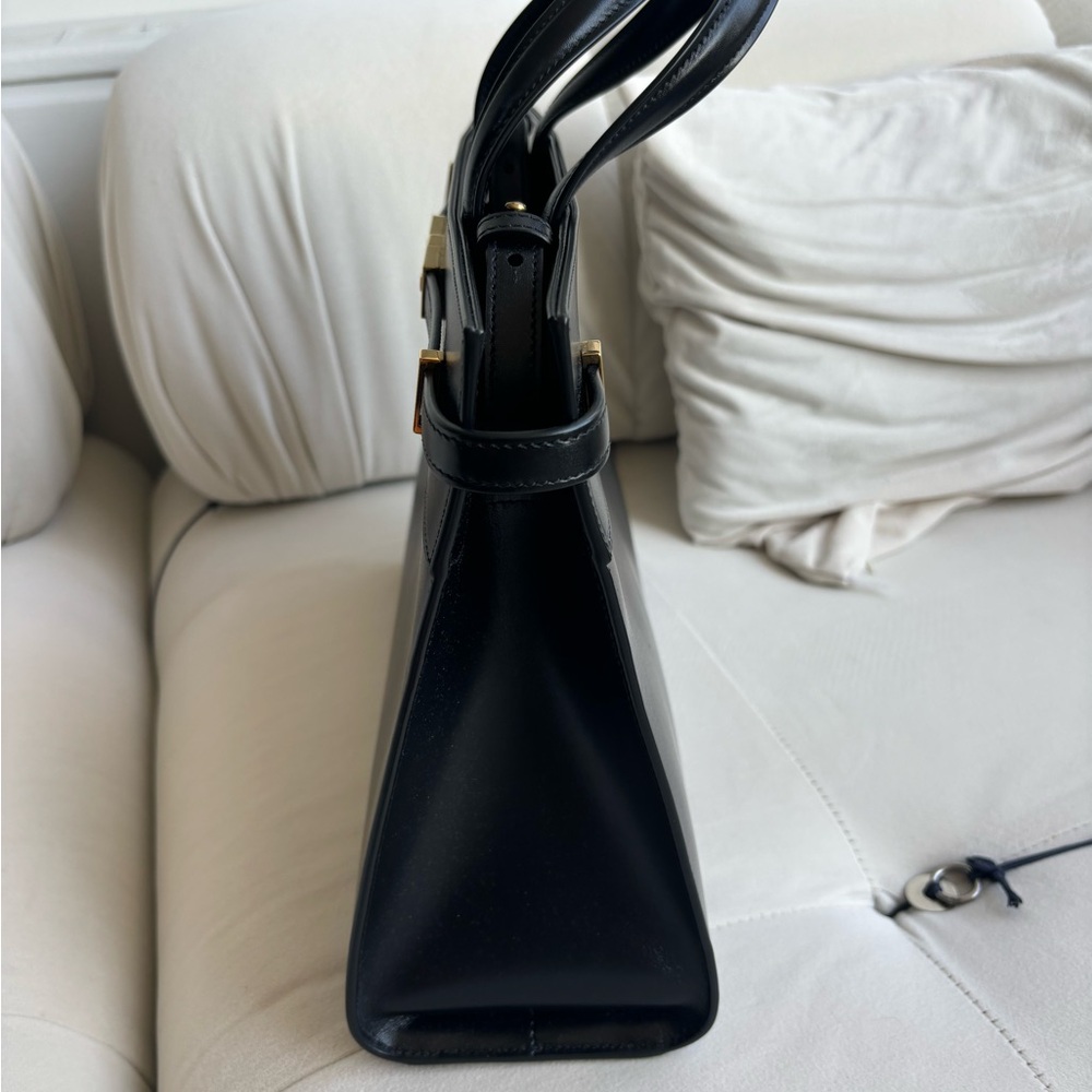 Saint Laurent Black Tote Bag with Gold Accents - Picture 5 of 7